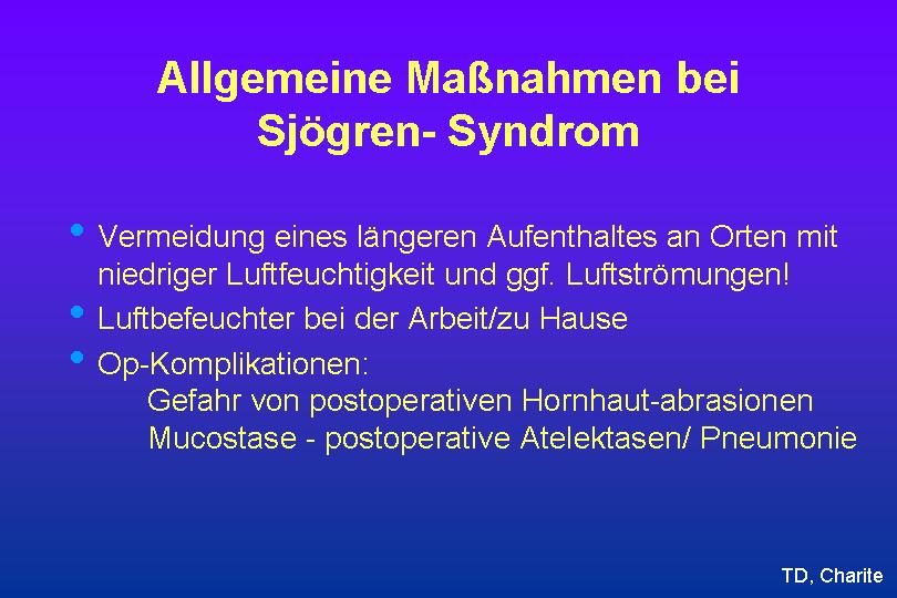 Sjögren Syndrom – Neue Horizonte in der Diagnostik und Therapie
